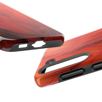 "Rebranding Into A New Badder Bitch!" Orange Feathered Tough Phone Cases