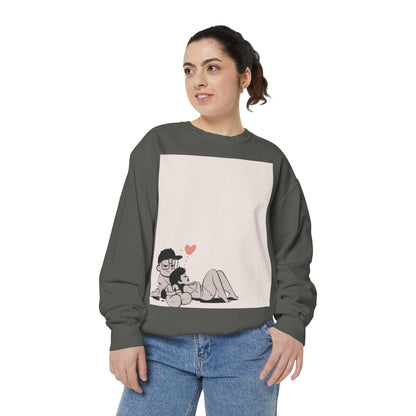 "Can We Talk For A Minute?.." ~ Unisex Garment-Dyed Sweatshirt