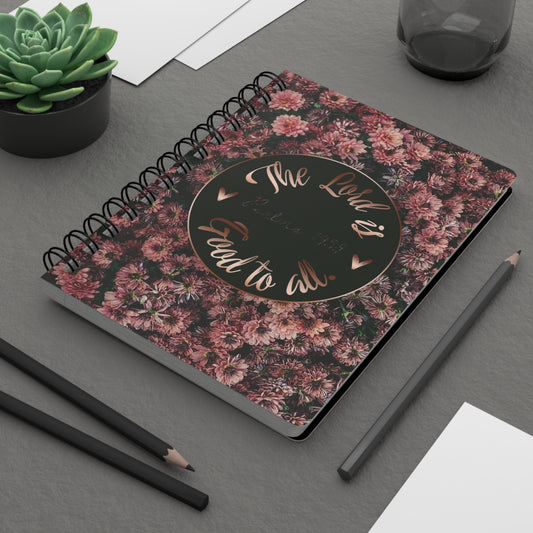 Inspiring Floral Spiral Bound Journal - Perfect for Notes, Journaling, Bible Study, Gratitude & Reflection, Gift for Writers