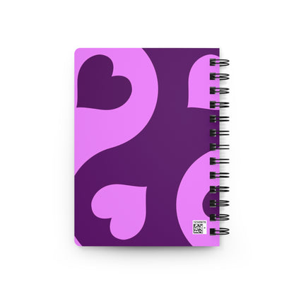 Vibrant Heart Spiral Bound Journal ~ Perfect for Journaling , Valentines Day Gift, Creative Writing, Note Taking, Love Notes