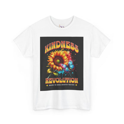 Kindness Revolution Tee: Vibrant Unisex Cotton T-Shirt for Positive Vibes, Gifts, Awareness, Everyday Wear, Casual Style