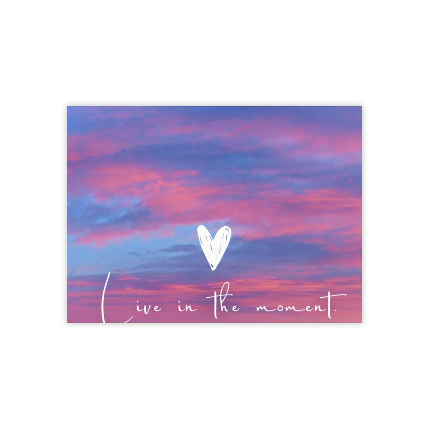 Inspirational Sticky Notes, Live in the Moment Reminder Pads, Office Supplies, Positive Affirmation Notes, Desk Decor, Gift for Her