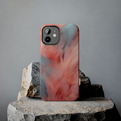 "Rebranding Into A New Badder Bitch!" ~ Pink/Baby Blue Feathered Tough Phone Cases