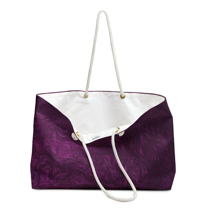 Elegant Purple Weekender Bag - Stylish Travel Tote for Weekend Getaways, Gym, Beach, Yoga, and Spa Days, Perfect Gift!