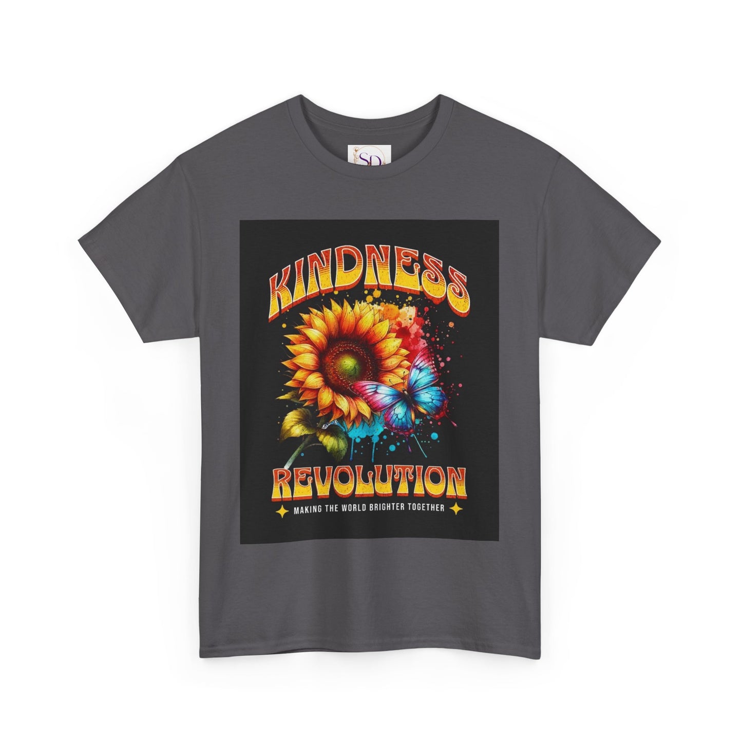 Kindness Revolution Tee: Vibrant Unisex Cotton T-Shirt for Positive Vibes, Gifts, Awareness, Everyday Wear, Casual Style