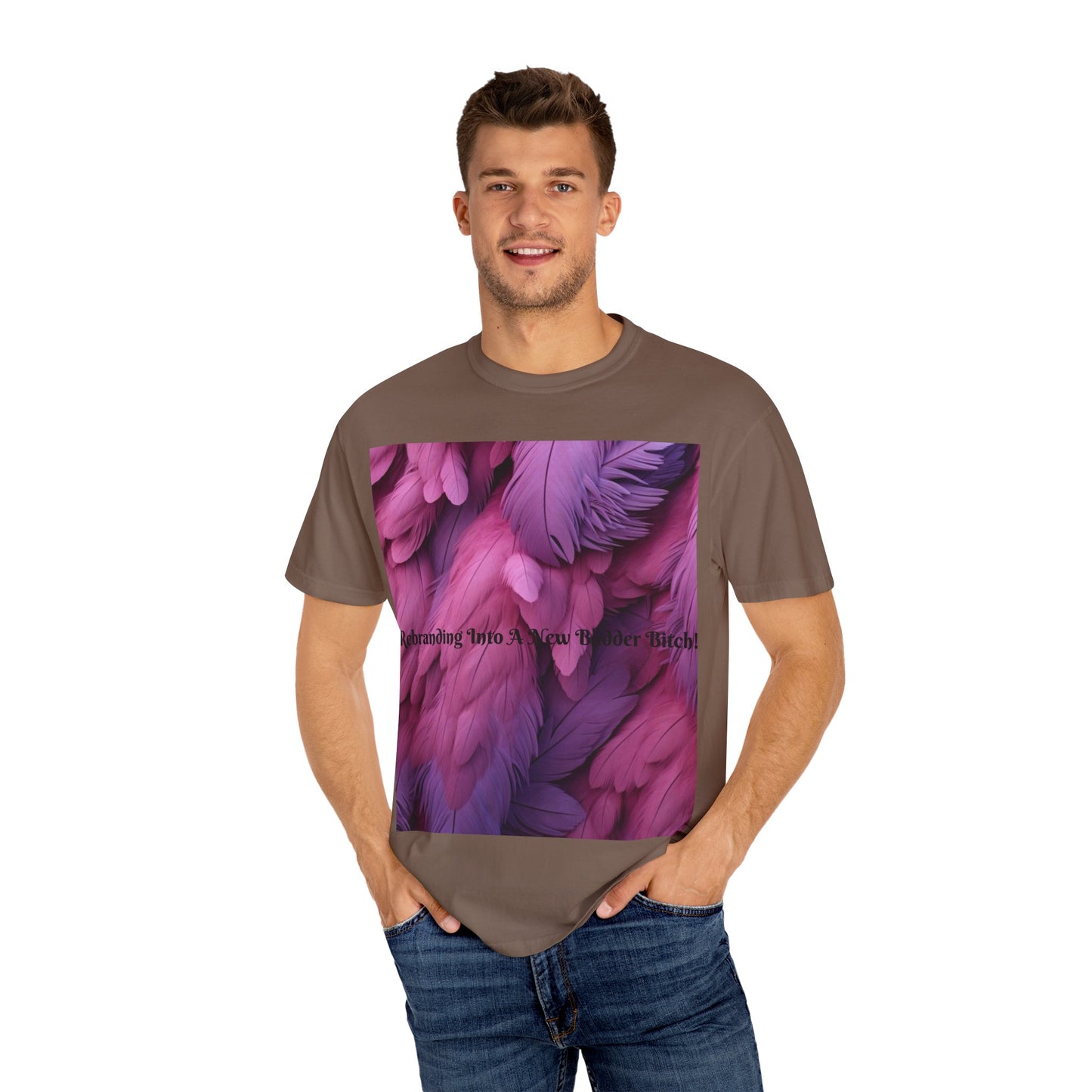 Rebranding Into A New Badder Bitch! ~ Purple/Pink Unisex Garment-Dyed T-shirt