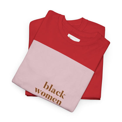 Empowering "Black Woman Are The Blueprint" Message Tee