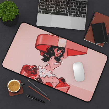 Naughty Girl Valentine's Day Desk Mat
