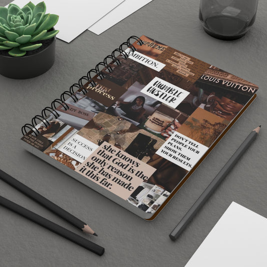 Hustler's Spiral Journal - Plan Your Success, Motivation Notebook, Inspirational Gift, Empowerment Journal, Creative Writing
