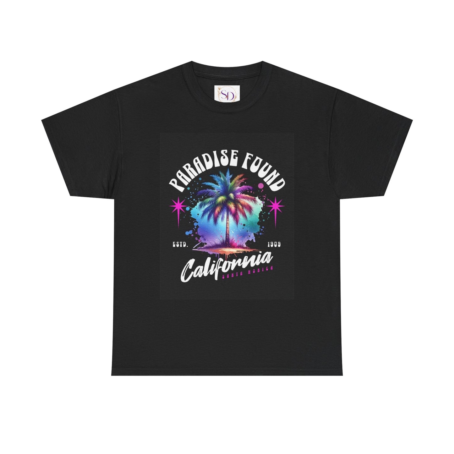 Paradise Found California Tee, Retro Summer Vibe Shirt, Beach Lover Gift, Unisex Graphic Tee, Casual Everyday Wear, Travel Souvenir