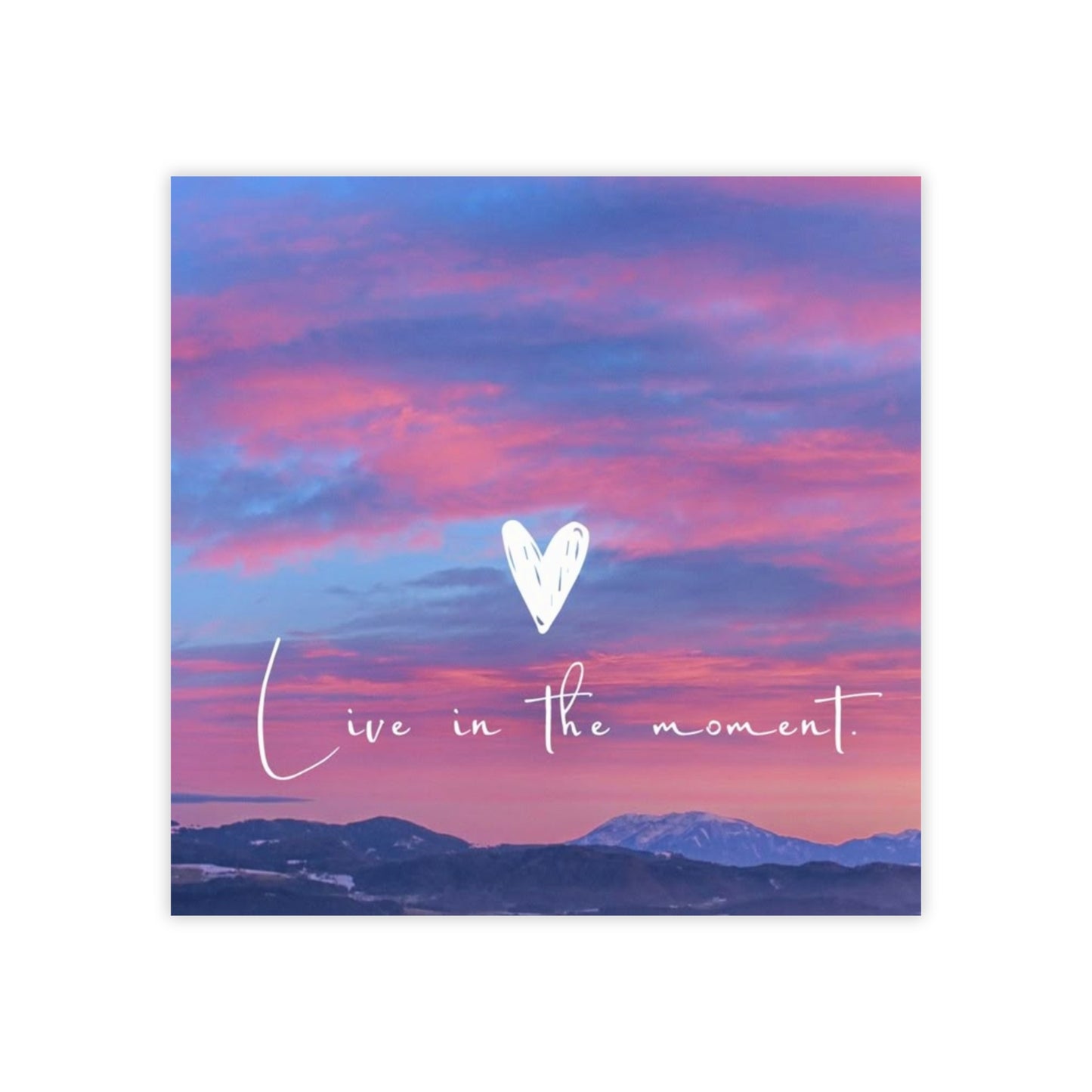 Inspirational Sticky Notes, Live in the Moment Reminder Pads, Office Supplies, Positive Affirmation Notes, Desk Decor, Gift for Her