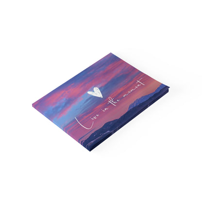 Inspirational Sticky Notes, Live in the Moment Reminder Pads, Office Supplies, Positive Affirmation Notes, Desk Decor, Gift for Her