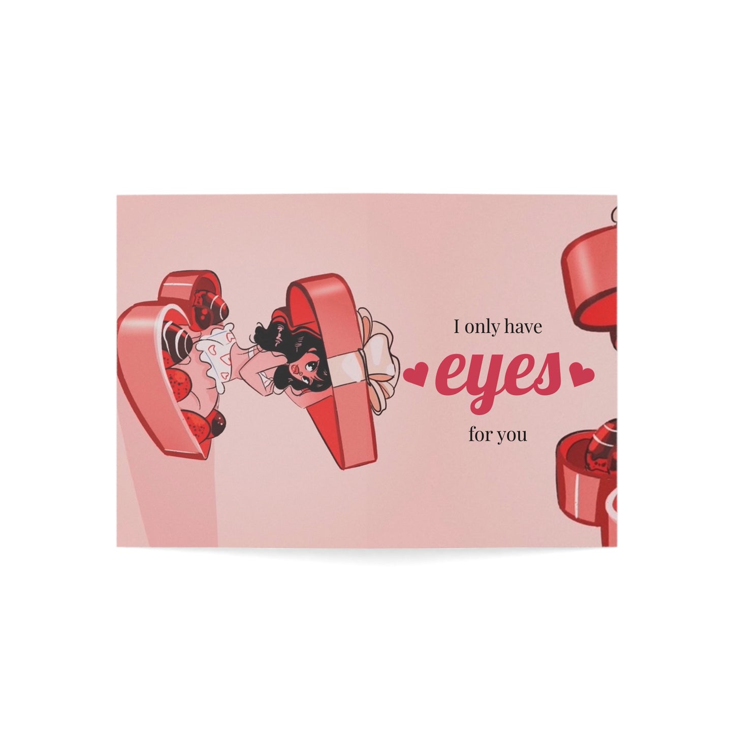 Valentine's Day Greeting Cards (1, 10, 30, 50pcs) Naughty Girl Design