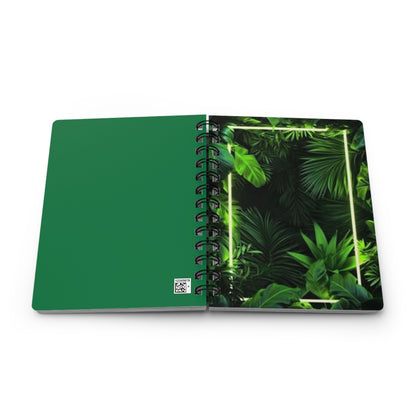 Lush Green Spiral Bound Journal - Tropical Vibes, Nature Lover Gift, Travel Journal, Self-Care Diary, Eco-Friendly Notebook