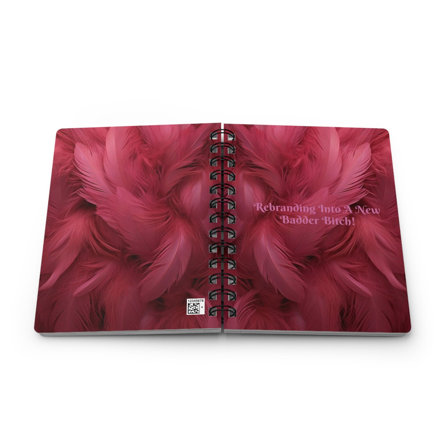 Baddie Journal "Rebranding Into A New Badder Bitch" Spiral Bound Journal ~ Pink