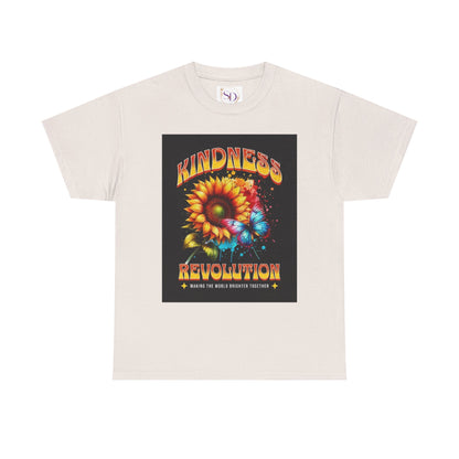 Kindness Revolution Tee: Vibrant Unisex Cotton T-Shirt for Positive Vibes, Gifts, Awareness, Everyday Wear, Casual Style