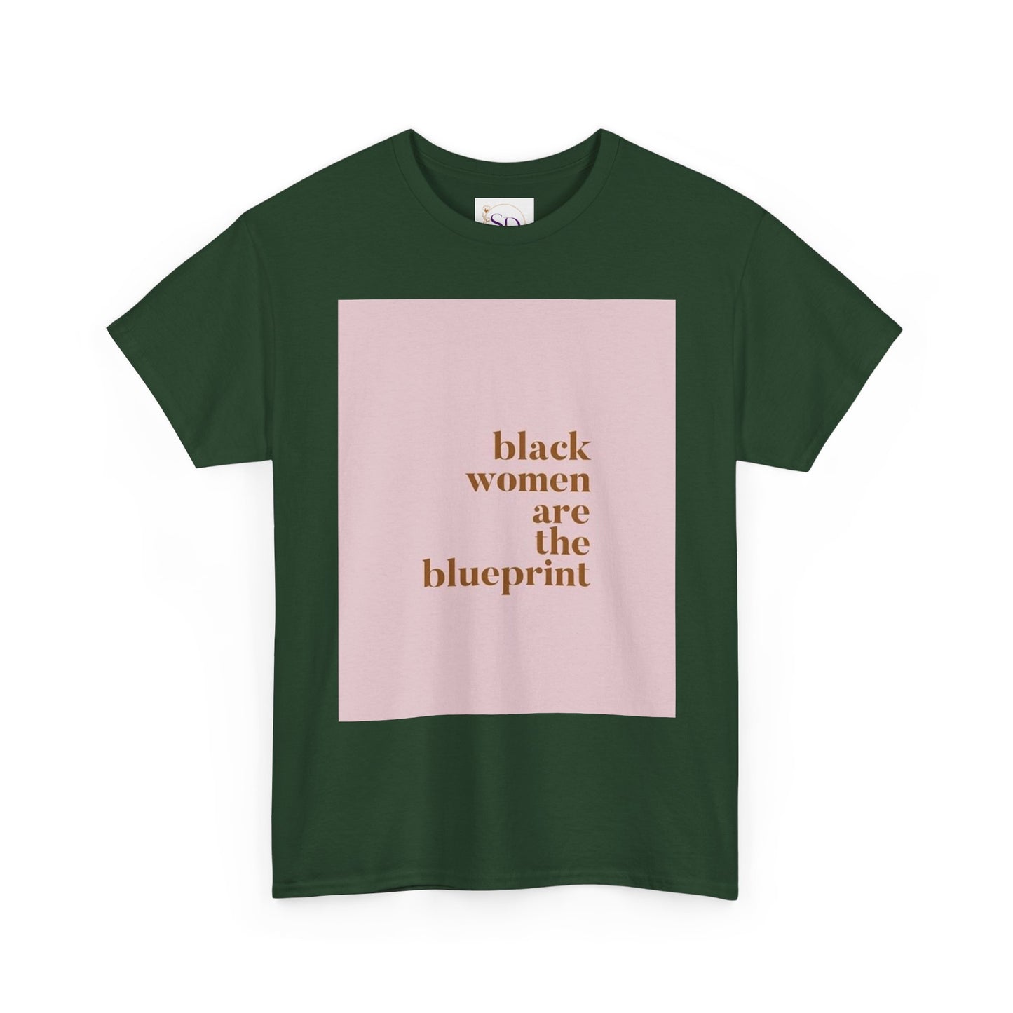 Empowering "Black Woman Are The Blueprint" Message Tee