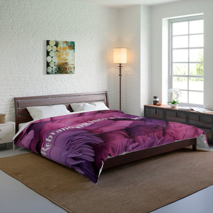 Purple "Rebranding Into A Badder Bitch!" Comforter