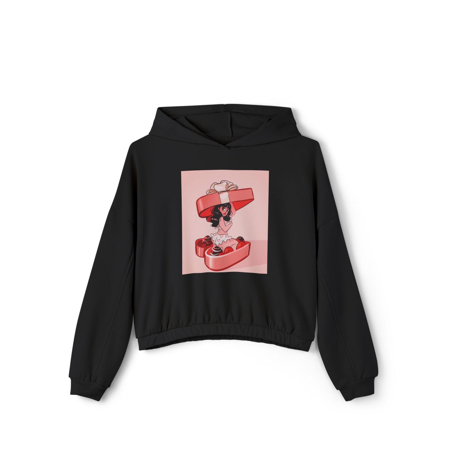 Naughty Girl Valentine's Day Clinched Hoodie