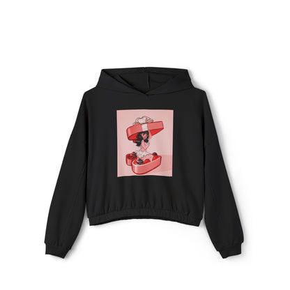 Naughty Girl Valentine's Day Clinched Hoodie