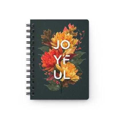 Joyful Floral Spiral Bound Journal | Perfect for Note-Taking, Journaling, Gifts, Daily Planners, Travel Diaries