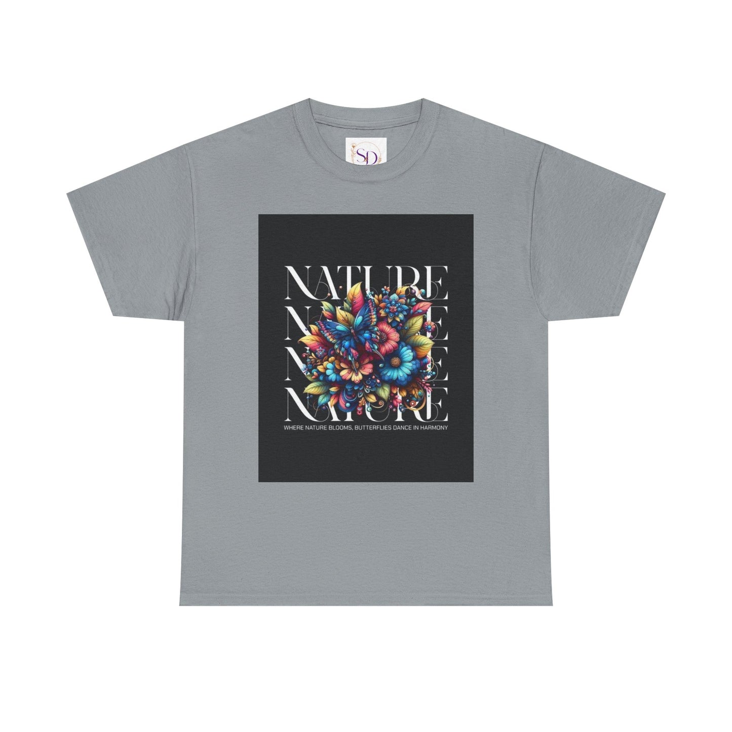 Nature-Inspired Unisex Heavy Cotton Tee - Perfect for Nature Lovers, Eco-Friendly Gift, Casual Wear, Outdoor Adventures, Spring Celebrations