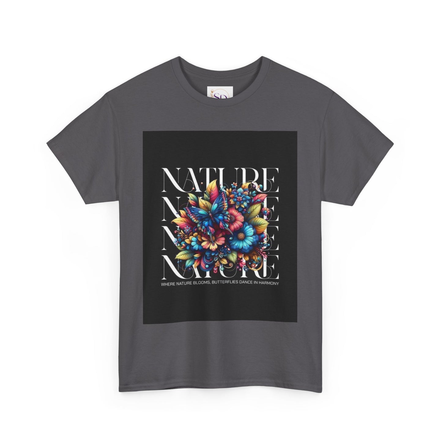 Nature-Inspired Unisex Heavy Cotton Tee - Perfect for Nature Lovers, Eco-Friendly Gift, Casual Wear, Outdoor Adventures, Spring Celebrations