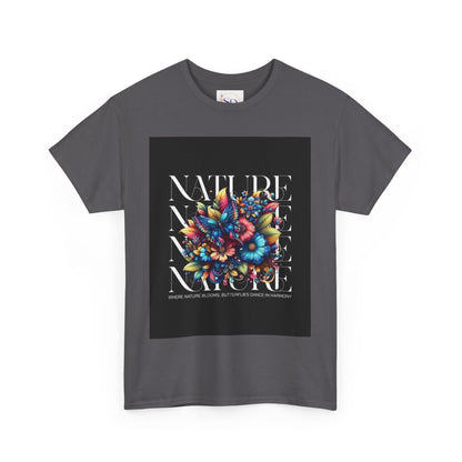 Nature-Inspired Unisex Heavy Cotton Tee - Perfect for Nature Lovers, Eco-Friendly Gift, Casual Wear, Outdoor Adventures, Spring Celebrations