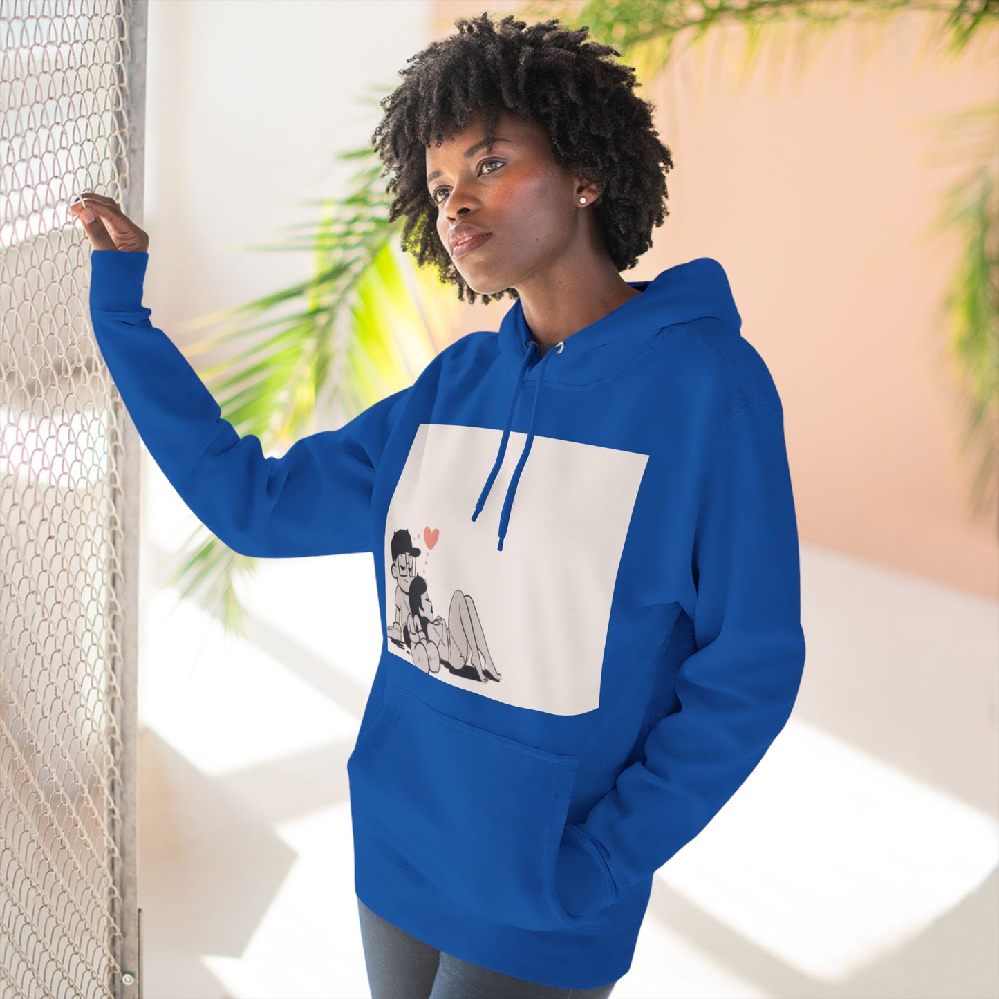 "Can We Talk For a Minute?..~ Three-Panel Fleece Hoodie