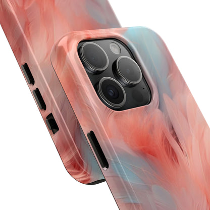 "Rebranding Into A New Badder Bitch!" ~ Pink/Baby Blue Feathered Tough Phone Cases