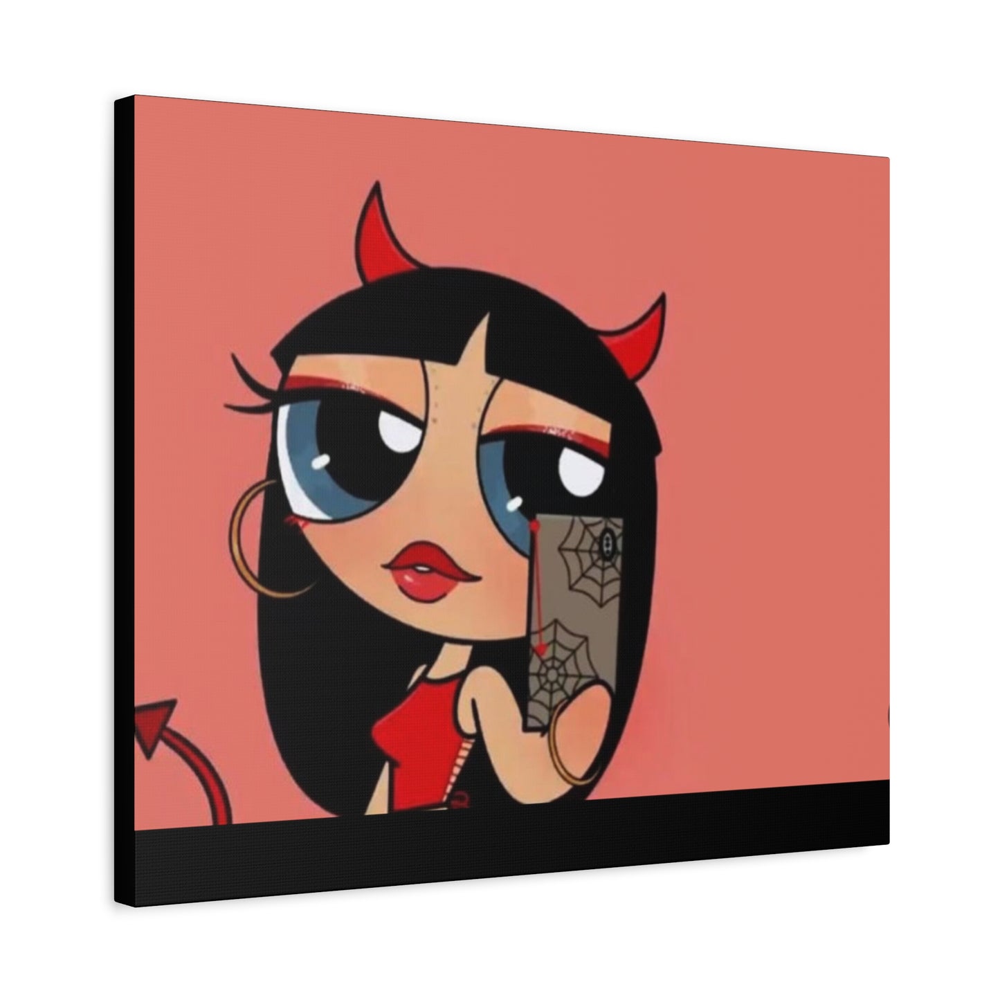 Devilish ImJustAGirl💅🏻🎀🫧~ Matte Canvas, Stretched, 1.25"