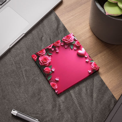 Valentine's Day Pink roses Post-it® Note Pads