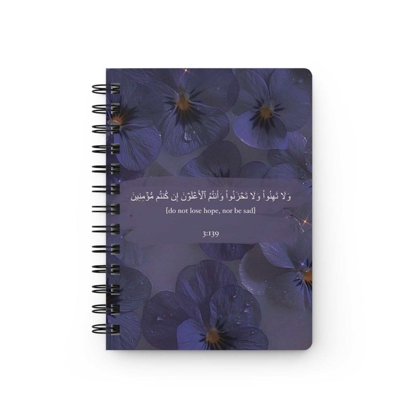 Inspirational Floral Spiral Bound Journal, Hopeful Quotes Notebook, Self-Care Gift, Prayer Journal, Writing Journal