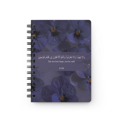 Inspirational Floral Spiral Bound Journal, Hopeful Quotes Notebook, Self-Care Gift, Prayer Journal, Writing Journal