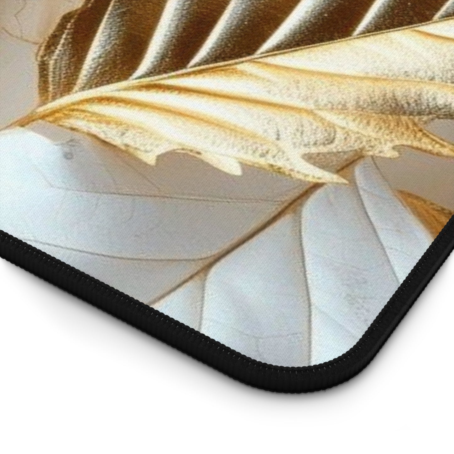 "Rebranding Into A New Badder Bitch!"~ White/Gold Desk Mat