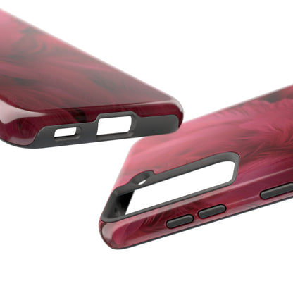 "Rebranding Into A New Badder Bitch!" Pink Feathered Tough Phone Cases