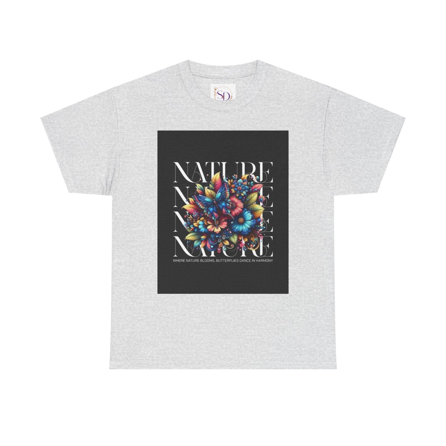 Nature-Inspired Unisex Heavy Cotton Tee - Perfect for Nature Lovers, Eco-Friendly Gift, Casual Wear, Outdoor Adventures, Spring Celebrations