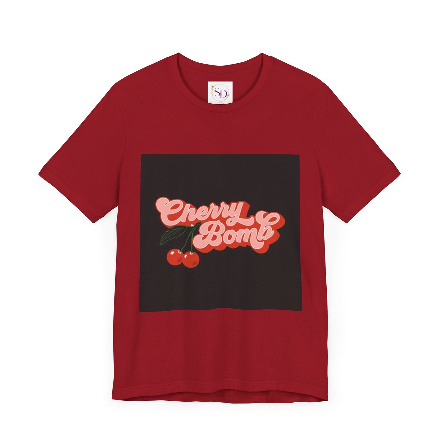 Cherry Bomb Unisex Tee | Playful Graphic T-Shirt for Casual Wear, Gifts for Friends, Summer Style, Music Lovers, Fun Tees