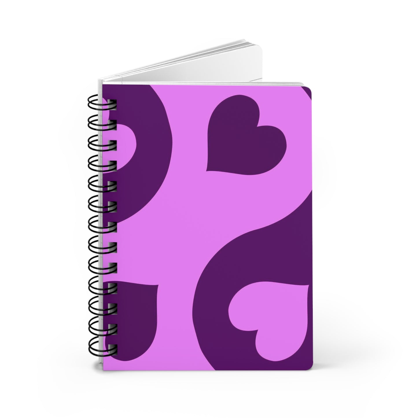 Vibrant Heart Spiral Bound Journal ~ Perfect for Journaling , Valentines Day Gift, Creative Writing, Note Taking, Love Notes