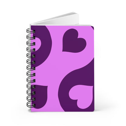 Vibrant Heart Spiral Bound Journal ~ Perfect for Journaling , Valentines Day Gift, Creative Writing, Note Taking, Love Notes