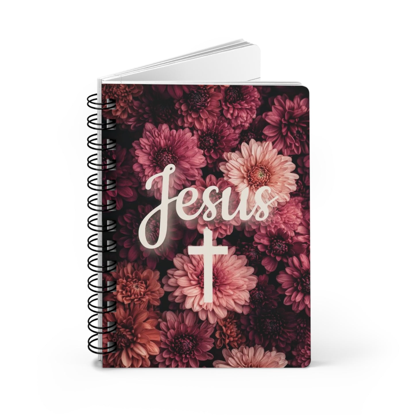 Floral Christian Spiral Bound Journal - Faith Journal, Prayer Notebook, Devotional, Inspirational Gift, Religious Diary