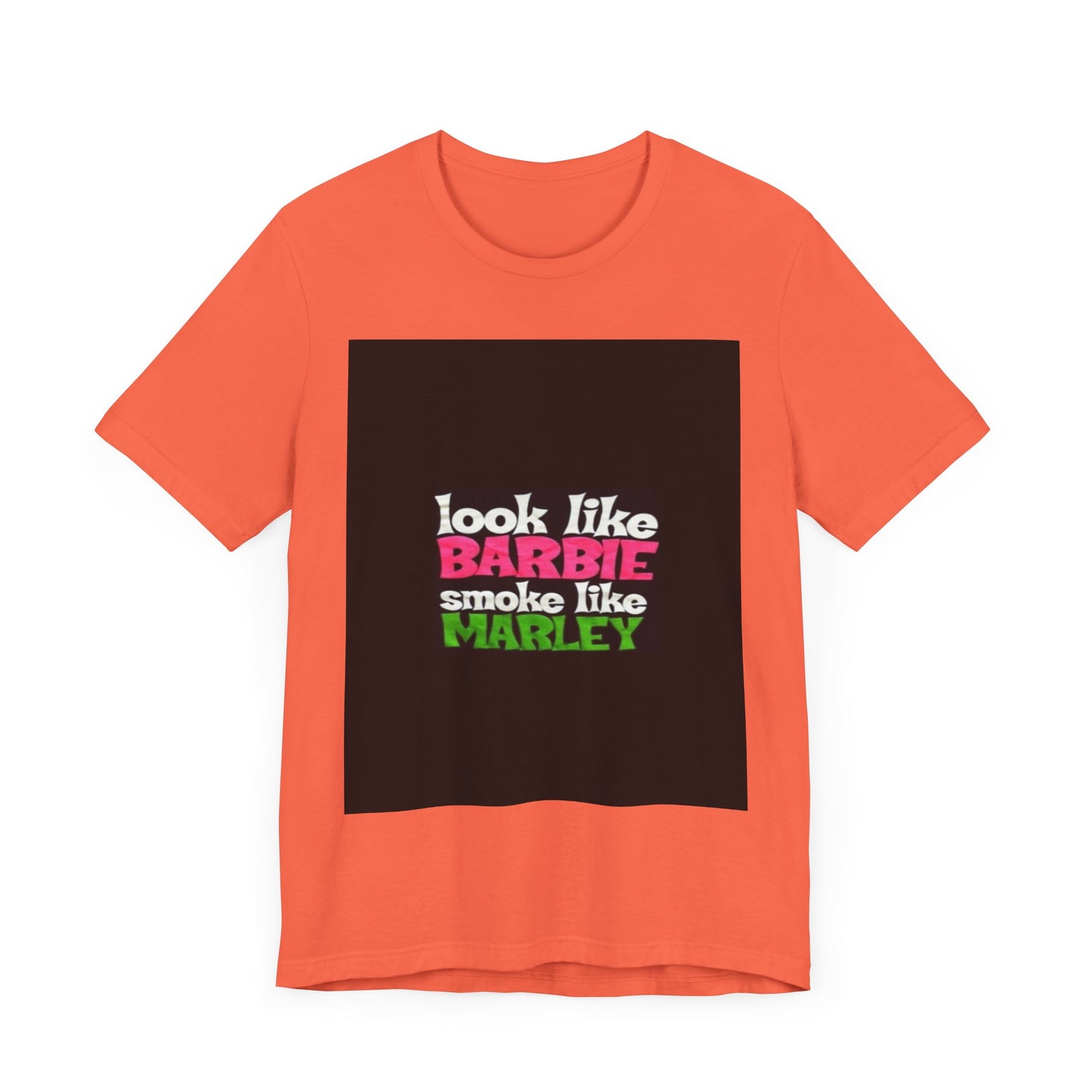 Barbie & Marley Print Tee, Fun Shirt for Parties, Gift for Friends, Casual Wear, Summer Outfit, Unique Graphic Tee