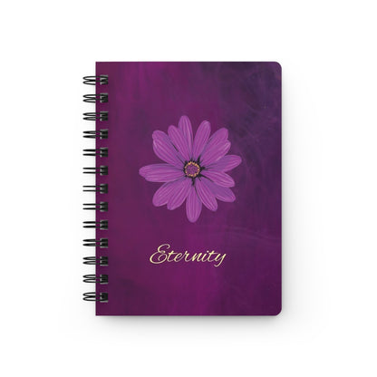 Serenity Floral Spiral Bound Journal | Purple Floral Notebook, Gift for Writers, Graduation Journal, Daily Planner, Art Therapy