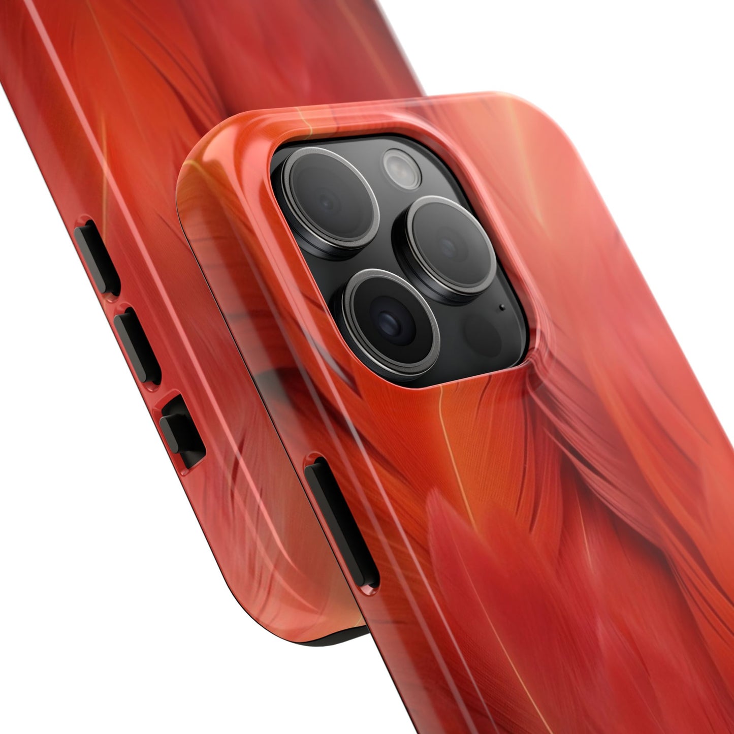 "Rebranding Into A New Badder Bitch!" Orange Feathered Tough Phone Cases