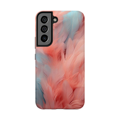 "Rebranding Into A New Badder Bitch!" ~ Pink/Baby Blue Feathered Tough Phone Cases