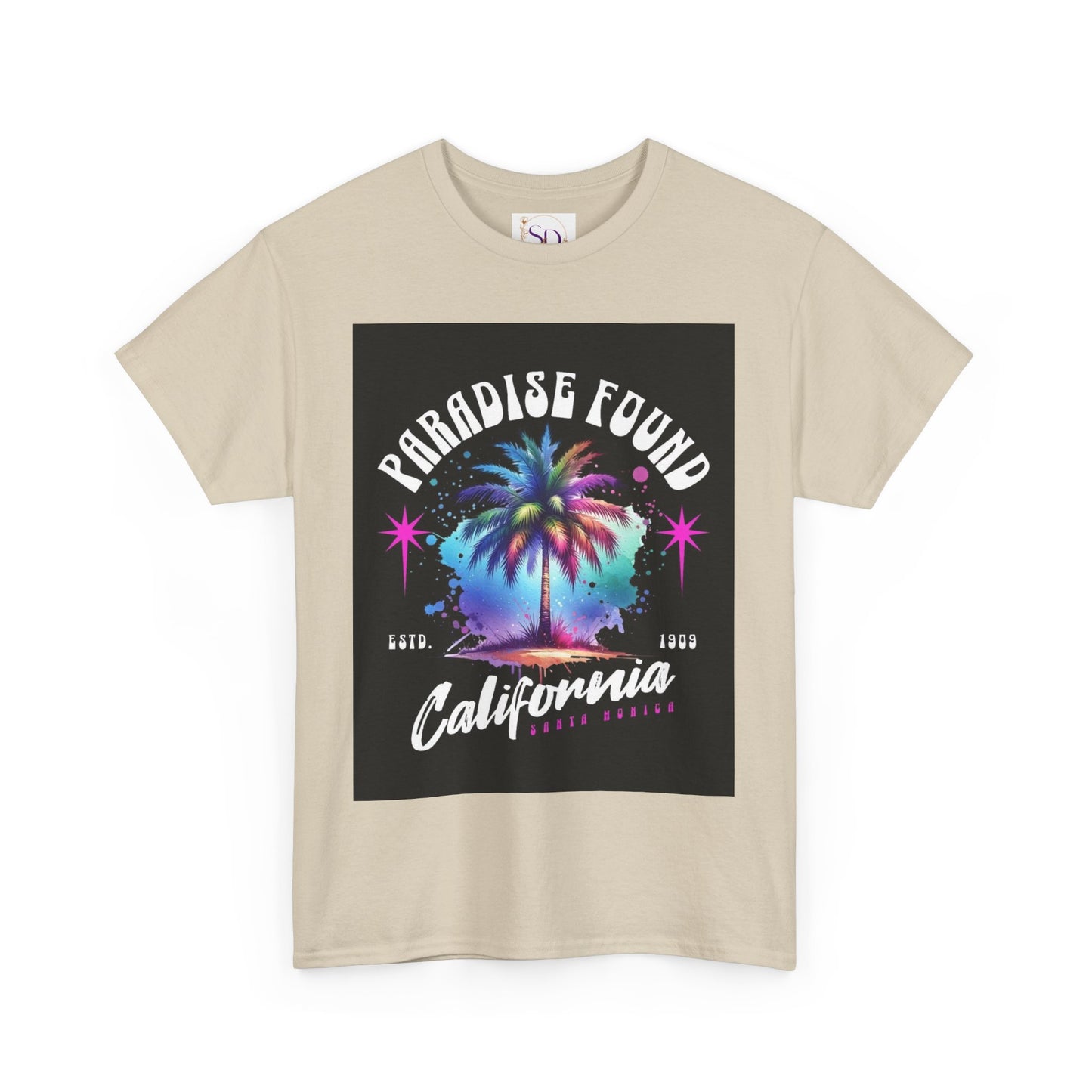 Paradise Found California Tee, Retro Summer Vibe Shirt, Beach Lover Gift, Unisex Graphic Tee, Casual Everyday Wear, Travel Souvenir