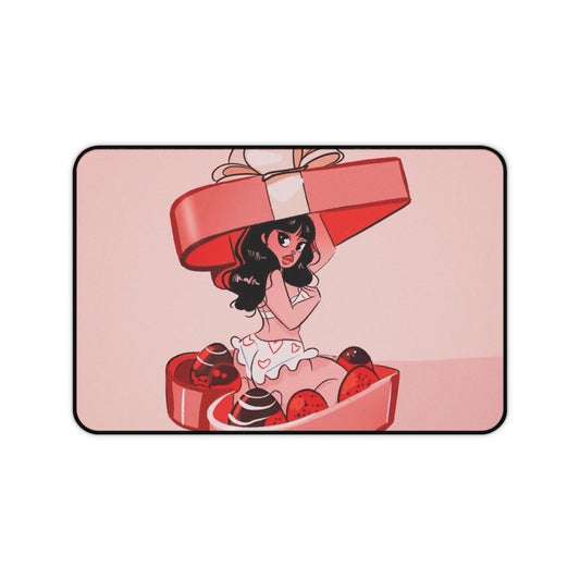 Naughty Girl Valentine's Day Desk Mat