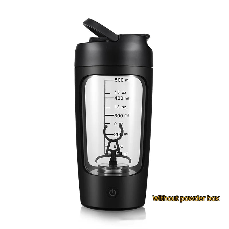 USB Electric Portable Whey Protein Shaker Bottle, Fully Automatic Stirring Cup Rechargeable Gym BA Free Cocktail Blend