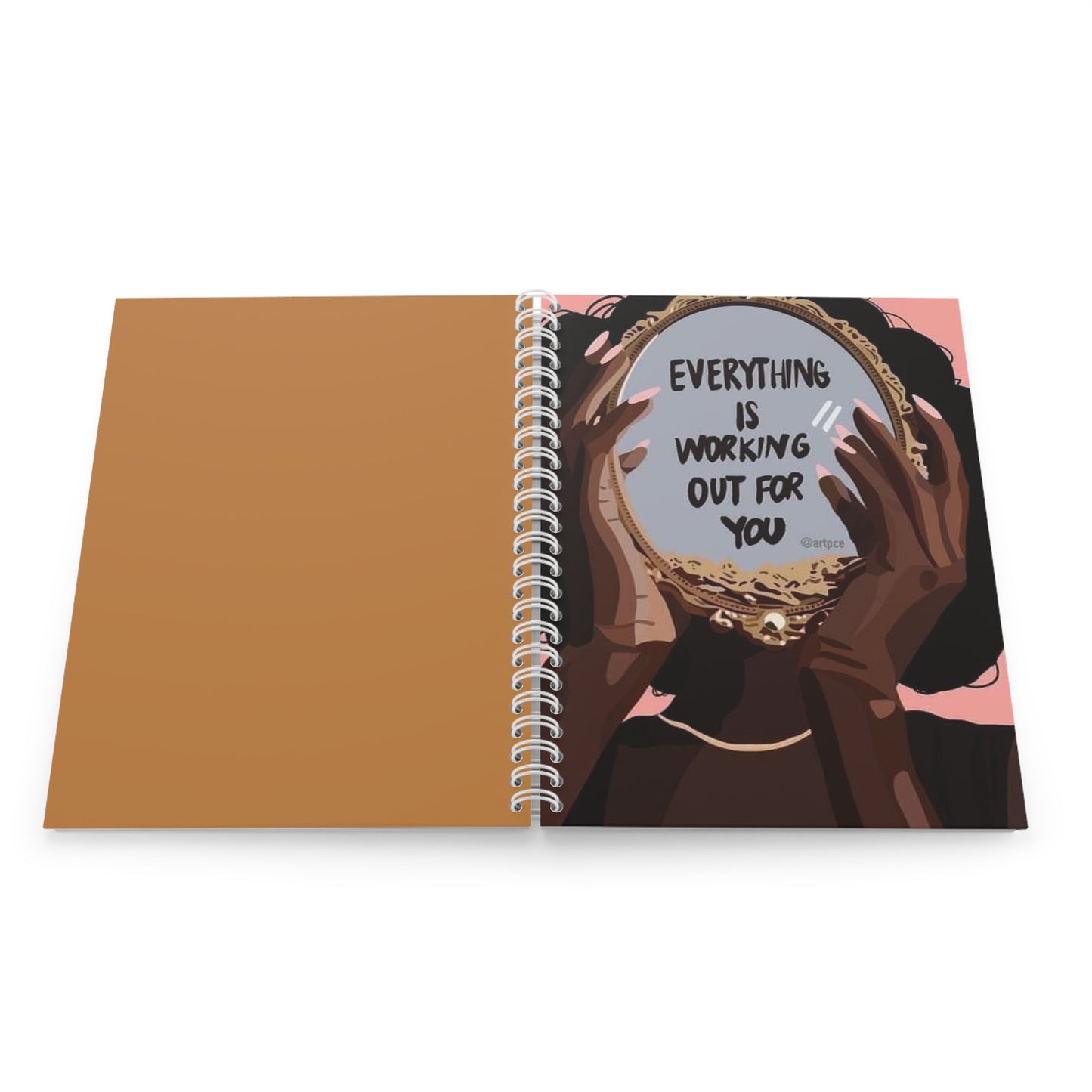 Positive Vibes motivating Spiral Notebook, Affirmation Journal, Law of Attraction Diary, Manifestation Planner, Inspirational Notepad