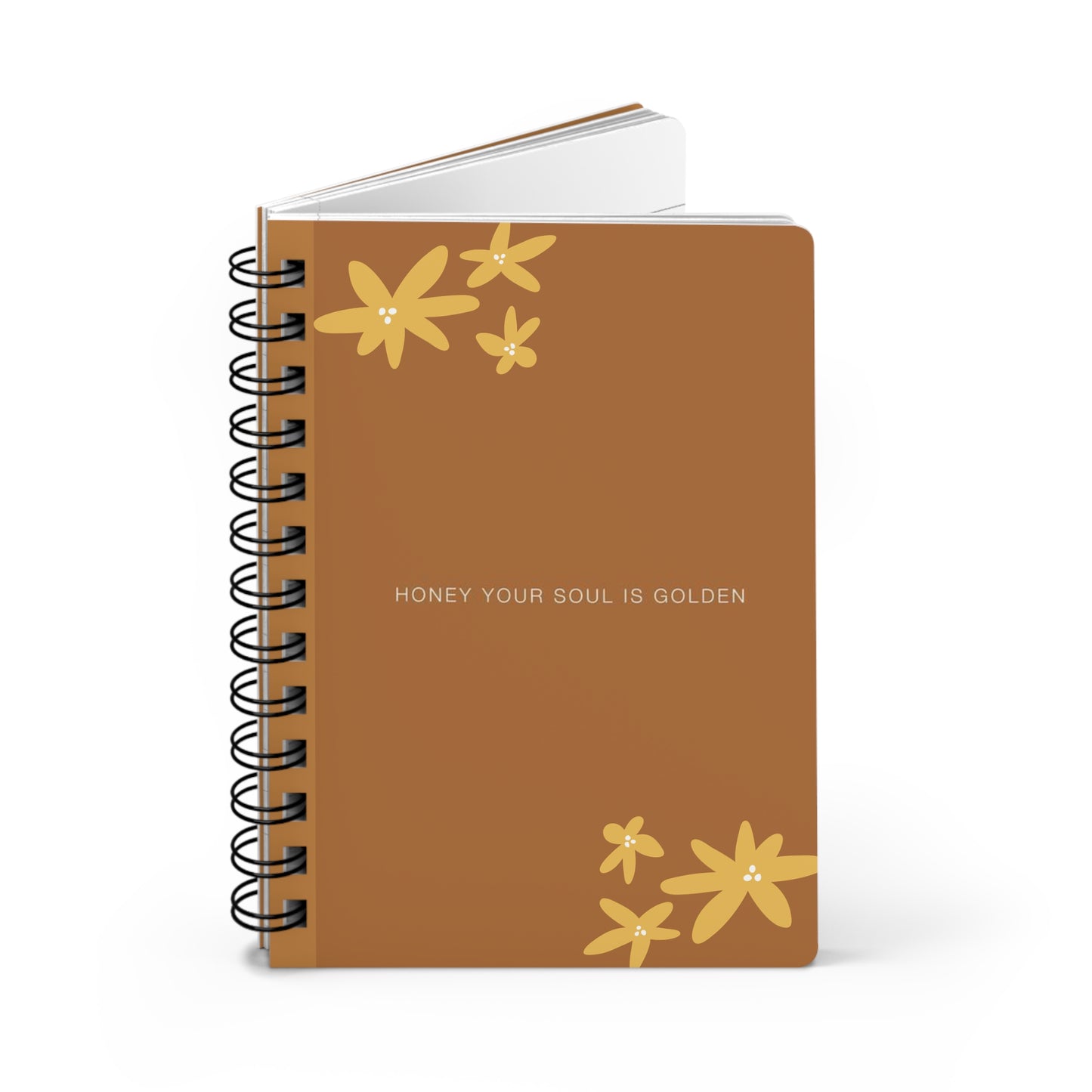 Golden Skin Spiral Bound Journal - Notebook Journal